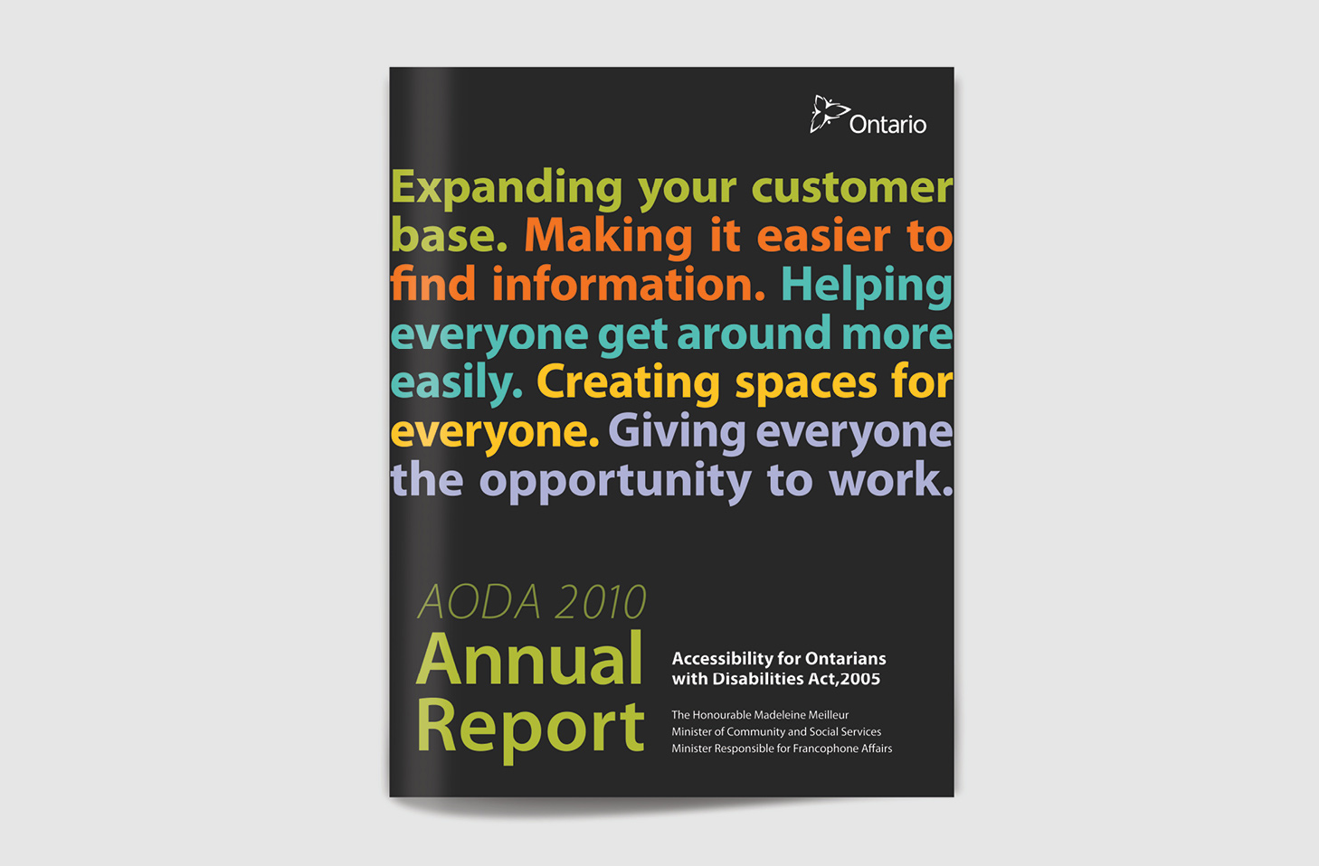 Cover of 2010 Annual Report.