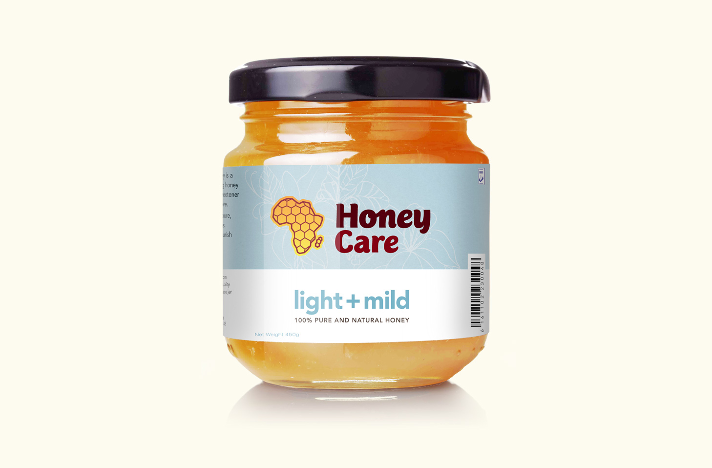 Honey packaging: light and mild.